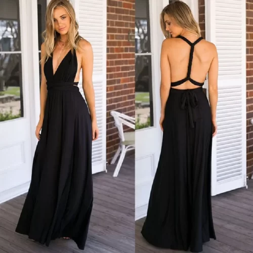 Sexy Women Multiway Wrap Convertible Boho Maxi Club Red Dress Bandage Long Dress Party Bridesmaids Infinity 4
