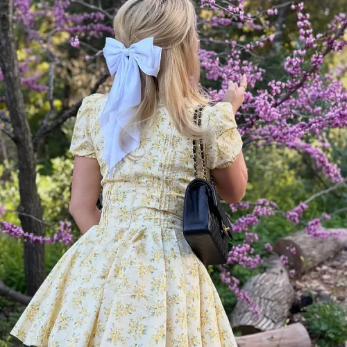 Suninheart Fashion Summer Dresses 2024 Sexy V Neck Puff Sleeve Tulle Dress Fluffy Print Holiday Party 3